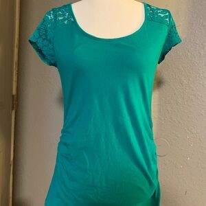 Ambiance maternity green top